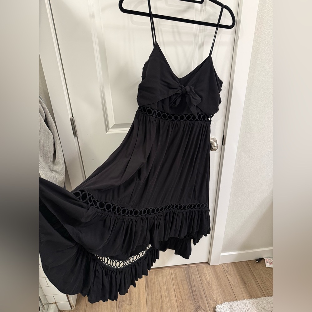 Hi-Lo black dress